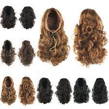 Hairpiece Curly Ponytails Synthetic Hair Ponytail Hair Extensions Hair Bun Pony Tail Hair Pieces Curly Hair Accessories Ponytail Hairstyles