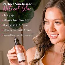 Face Self Tanner Serum Fair to Medium Sunless Tanner for Face Tanning with  Hyaluronic Acid Fake