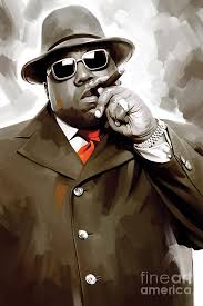 By the age of 24, he was one of rap's most stunning talents and a legend. Notorious Big Biggie Smalls Artwork 3 Painting By Sheraz A