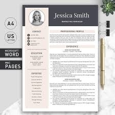 Pin On Resume Template Word