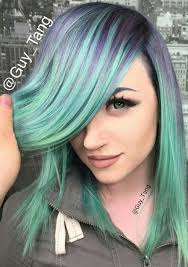 Purple Green Pastel Dyed Hair Color Hair Styles Hair Dye Colors Dyed Hair