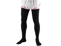 Truform Compression Socks 2030 Mmhg Mens Dress Socks Thigh High Over Knee Length Black Xlarge Newegg Com