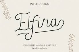 This is available for both windows and mac. Elfira Monoline Script Font Family Befonts Com