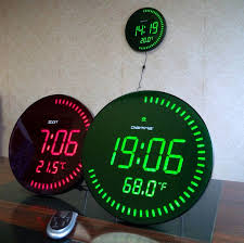 Creative Circular Large Led Digital Wall Clock Modern Design Home Decor 3d Decoration Big Decorative Wall Clock Design Wall Clock Modern Watches Modern Design