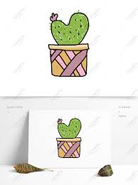 Descarga gratis colección de cactus de dibujo pintados a mano. Pintado A Mano Planta Verde Cactus En Maceta Pequenos Elementos Imagenes De Graficos Png Gratis Lovepik