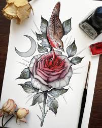 The Nightingale And The Rose Elisa Marazzi Half Full Pages On Instagram Rose Sketch Nightingale Rose Art