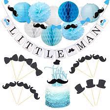 Shop for the perfect mustache baby shower theme gift from our wide selection of designs, or create your own personalized gifts. Little Man Baby Shower Banner Mustache Hat Bow Tie Cake Toppers Babyshower Decoration Set For Boys Baby Shower Decorations Buy Boys Decorations Baby Shower Cupcake Toppers Party Decorations Sets For Baby