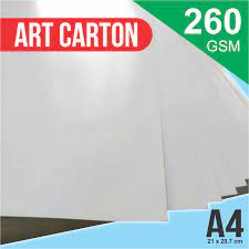 Kertas art carton merupakan kertas yang mirip dengan jenis kertas art paper tetapi bahan dasar yang digunakan dari karton. Jual Kertas Art Carton 260 Gsm A4 Ac 260 21 Cm X 29 7 Cm Jakarta Barat Big Ben Store Tokopedia