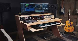 Composer S Sleek Workstation Recording Studio Furniture Plans Studio Desk Recording Studio Furniture