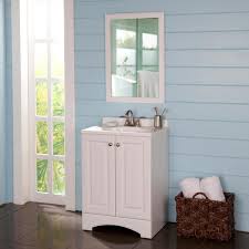 We offer over 40 color choices, updating these selections on a regular basis to accommodate changing trends. Glacier Bay 24 50 In W Bath Vanity In White With Cultured Marble Vanity Top In White With White Basin Gb24p2 Wh The Home Depot