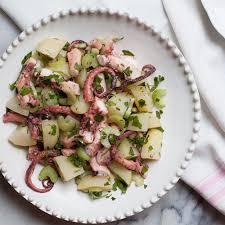 How to make 4 classic spanish tapas using potatoes. Octopus And Potato Salad Insalata Di Polpo E Patate Recipe On Food52 Seafood Salad Food 52 Potato Salad