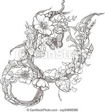 Free coloring pages to download and print. Wild Dog Rose Flowers Frame Contour Ink Adult Coloring Page Drawing Vector Clipart On White Background Wild Dog Rose Flowers Canstock