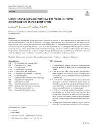 Pests can create huge problems in food facilities. Pdf Climate Smart Pest Management Building Resilience Of Farms And Landscapes To Changing Pest Threats