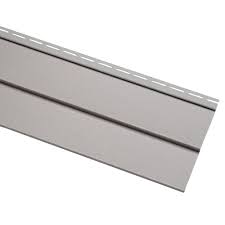 Vinyl siding is fairly resilient, but stray baseballs or chunks of hail can leave behind holes, dents repair minor holes quickly and easily with vinyl caulk. Ply Gem Progressions Double 4 In X 150 In Pewter Vinyl Siding Pg40nph The Home Depot