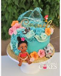Attractive Unique Birthday Cake For 1 Year Old Boy Moana Inspired Buttercream Cake This Is Not My Design I M Not Sure Who The Cake Artist Is But Th Moana Birthday Party Cake Moana Birthday Cake Moana Birthday