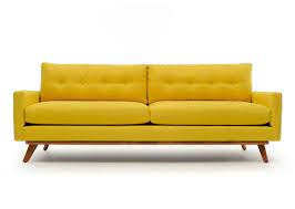 Landlordrocknyc Cheap Thrills The Nixon Mid Century Modern Sofa Is Retro Cool But Not As Cool As The Grover Cl Bright Sofa Mid Century Modern Sofa Modern Sofa