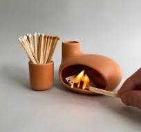 Palo Santo Holder,Chiminea Incense Burner For Palo Santo Sticks Sage  Bundles Cones Incense, Handmade Ceramic Incense Holder Ash Catcher, Smudge  Bowl ...