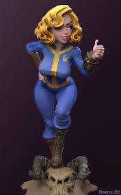 DiNamuuu3D on X: Vault Girl from Fallout. 1000 likes and the vault suit  comes off. 😘 t.co7hlZJrxMt7  X