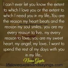 You Are My Every Reason To Live Love Quotes And Sayings Reasons To Live Love Quotes Forever Love Quotes