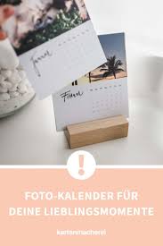Tischkalender Modern Lettering Fotokalender Selbstgemachter Kalender Geschenke Mit Foto