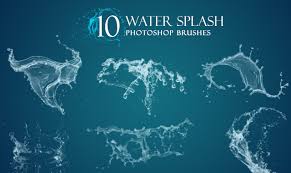 Free 10 Photoshop Brushes Water Splash