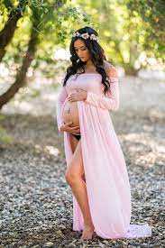 Maternity Off Shoulder Chiffon Gown Split Front Maxi Photography D Maternity Dresses Photography Maternity Dresses For Photoshoot Maternity Photography Couples