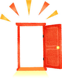 開いたドアの無料イラスト | フリーイラスト素材集 ジャパクリップ