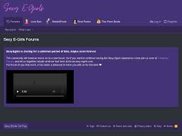 Sexy E-Girls Forums