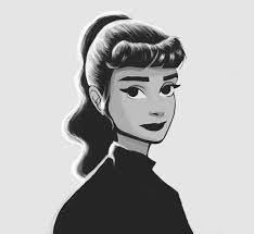 Unique audrey hepburn style (girls night in) print wall art picture. Audrey Hepburn Illustration Imgur
