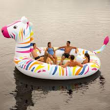 Member S Mark Island Unicorn Or Zebra Sam S Club In 2020 Lake Rafts Inflatable Floating Island Lake Floats