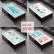 White round table and cloth. Table Cloth Coffee Table Table Mat Table Cloth Waterproof Oil Proof Interest Free Anti Scalding Pvc Soft Glass Desk Ins Students Furniture Others On Carousell