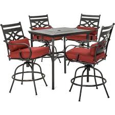 From the latest styles of dining room tables to bar stools, ashley homestore combines the latest trends with technology to give you the very best for your home. Bar Height Patio Dining Sets Patio Dining Furniture The Home Depot