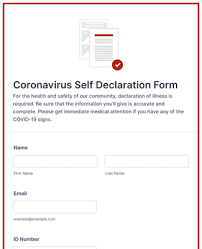 Health and travel declaration form philippines. Coronavirus Self Declaration Form Template Jotform