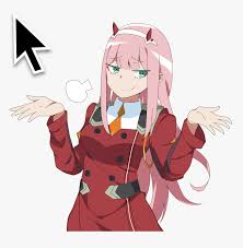 Zero two | darling in the franxx. Zero Two Smug Faces Hd Png Download Kindpng