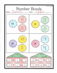 Number Bonds Worksheet First Grade Number Bonds Worksheets Numbers Kindergarten Number Bonds