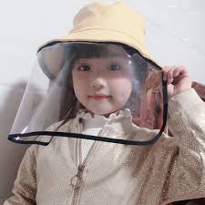 Kori Deer 可莉鹿- 可拆卸純色嬰兒童防飛沫防疫帽漁夫帽-卡其色｜媽咪愛