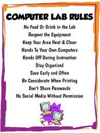 Computer Classroom Rules Posters Worksheets Teachers Pay