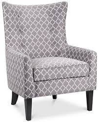 Furniture Brie Printed Fabric Accent Chair Reviews Chairs Furniture Macy S In 2020 Fabric Accent Chair Accent Chairs Chair Fabric