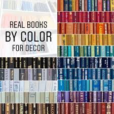 Real Books By Color Choose Your Colors Office Home Etsy In 2020 Book Decor Hide Router Custom Book