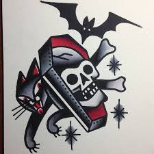 Black American Traditional Tattoo Flash German G Canalla On Instagram Starting A New Flash Black Blackisthenewblack Red Tradi Traditional Tattoo Cat Black Cat Tattoos Traditional Black Tattoo