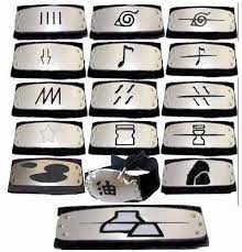 Naruto Headbands Konoha Headband 16 Pcs All Village Headbands Naruto Headband Naruto Birthday Ninja Headband