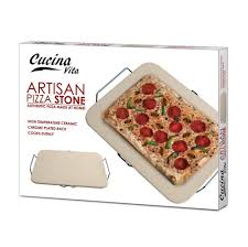 2 Artisan Pizza Stone Baking Pan Rectangular With Rack Kitchen New 10015900 Homemade Pizza Oven Pizza Stone Artisan Pizza