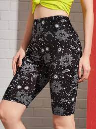 Affiliate Link Shein Tribal Print Biker Shorts Biker Shorts Bottom Clothes Shorts