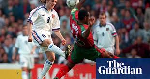 Karel poborský (born 30 march 1972) is a former czech football player. Golden Goal Karel Poborsky For The Czech Republic V Portugal 1996 Football The Guardian