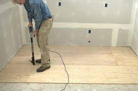 Flooring is the general term for a permanent or temporary covering of a floor, or for the work of installing such a floor covering. How To Prep A Plywood Subfloor For Tile Fine Homebuilding