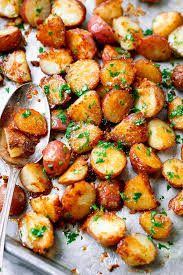Place them in a large pot and cover with 1 inch of water. Roasted Garlic Potatoes With Butter Parmesan Best Roasted Potatoes Eatwell101
