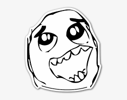 Rage Face Happy Daaah Sticker Meme Faces Cut Out 545x600 Png Download Pngkit
