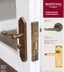 Windsor Brass Traditional Style Door Handles Bronze Finish