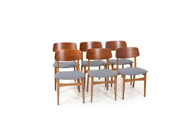 The zort dining chair will always be there to hold your back with soft cushioning. Set Of 6 Mid Century Danish Dining Chairs In Teak And Oak Room Of Art