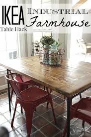 All you need to have is screwdriver and some kitchen panels. Ikea Industrial Meets Farmhouse Table Hack Sypsie Designs